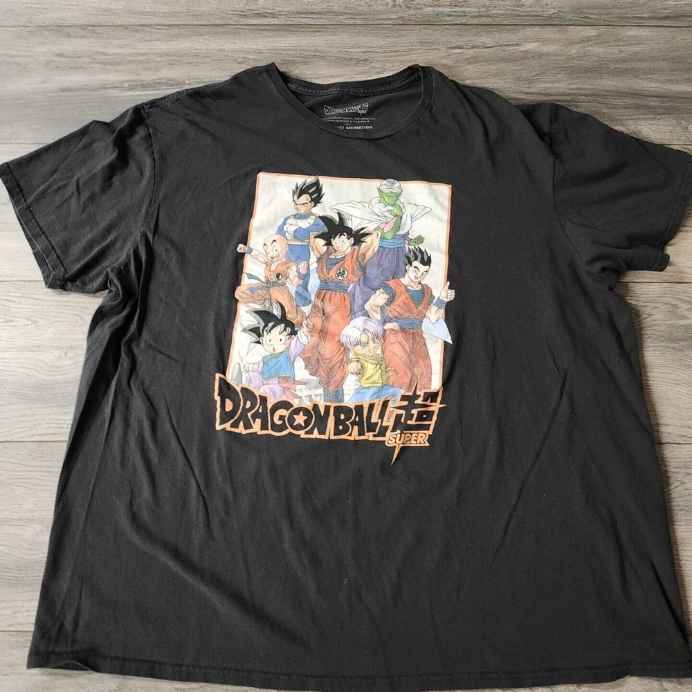 Dragon Ball Z Super Goku Super Sayan T Shirt New Black Toei Animation Size XXL